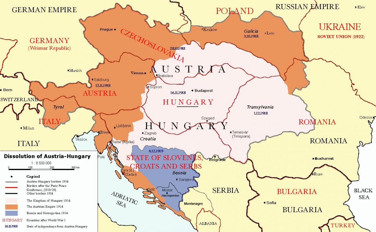 ausztria-magyarország térkép, 1900