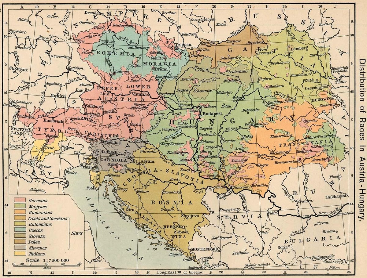 ausztria-magyarország térkép, 1900