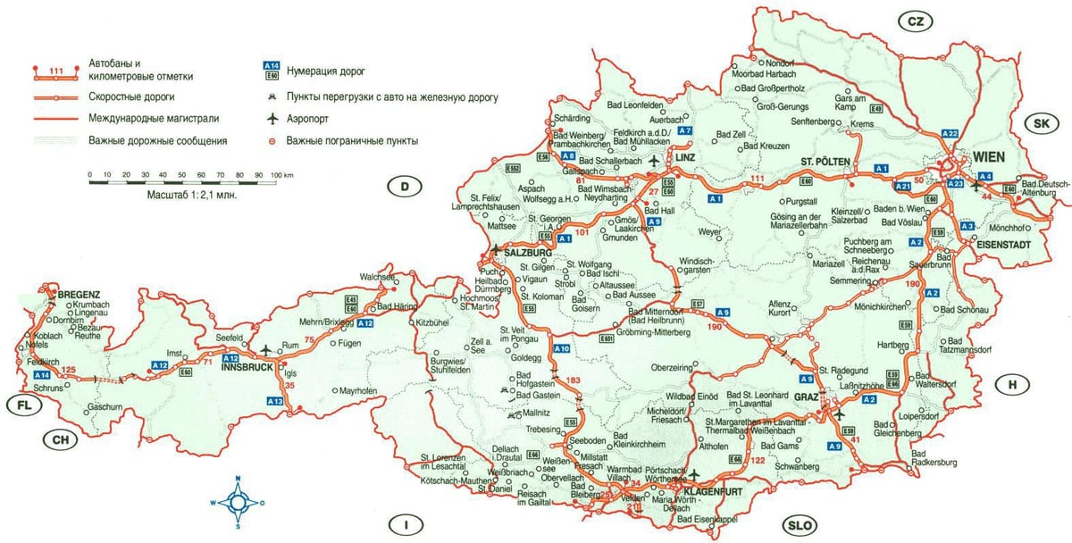 részletes térkép ausztria
