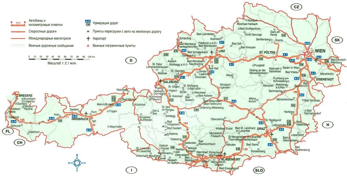 ausztria utazás térkép