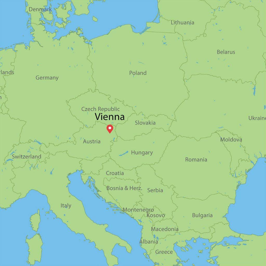 bécs ausztria világ térkép