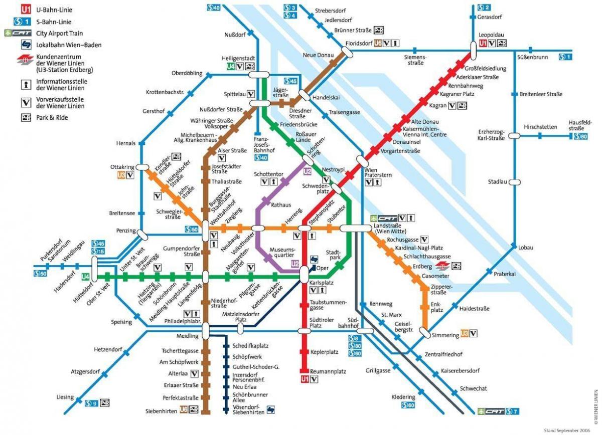 bécs ausztria metró térkép
