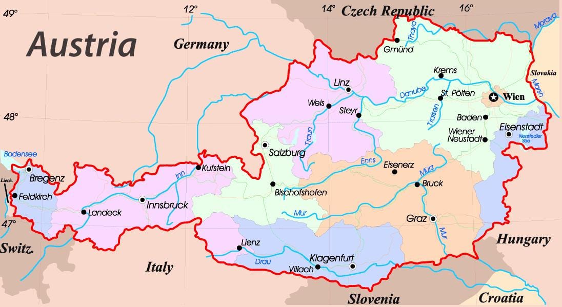 térkép eisenstadt ausztria