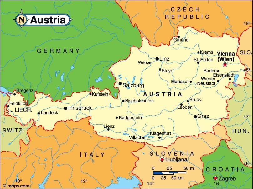 ausztria, innsbruck térkép