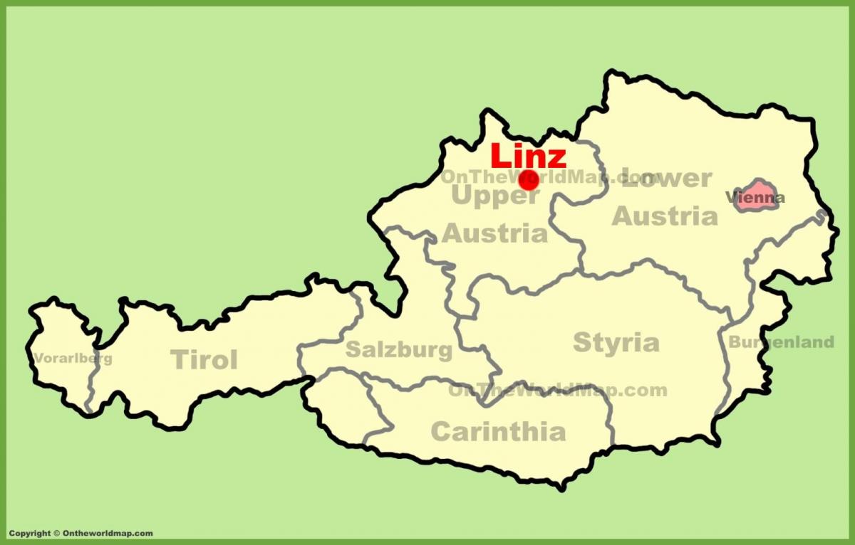 térkép linz, ausztria