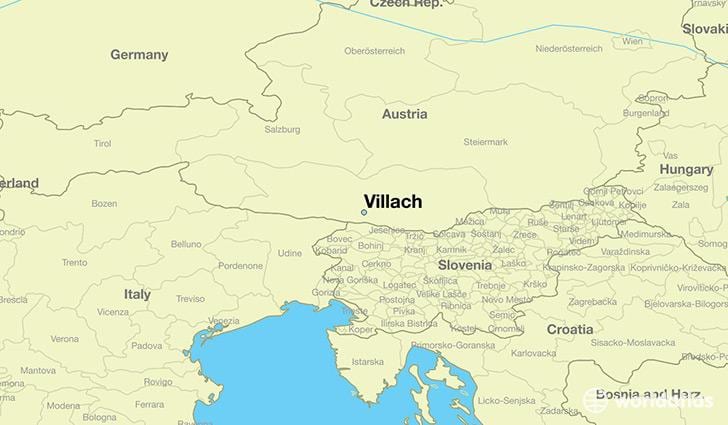térkép villach, ausztria