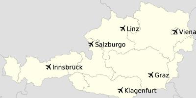 Repülőterek ausztriában térkép