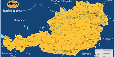 Térkép ausztria irányítószám 