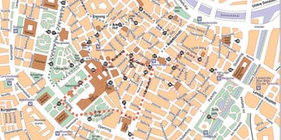 Bécs ausztria city center térkép