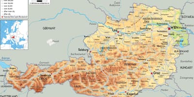 Ausztria-hegység térkép