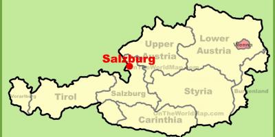 Ausztria, salzburg térkép