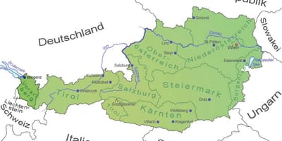 Térkép vorarlberg, ausztria